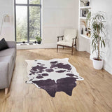 Faux Cow Print Black/White 155 x 195 (6584611209280)