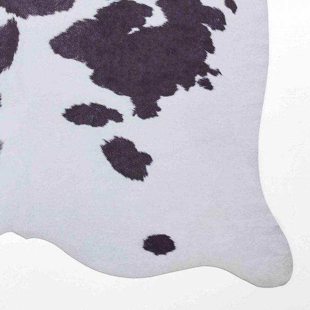 Faux Cow Print Black/White 155 x 195 (6584611209280)