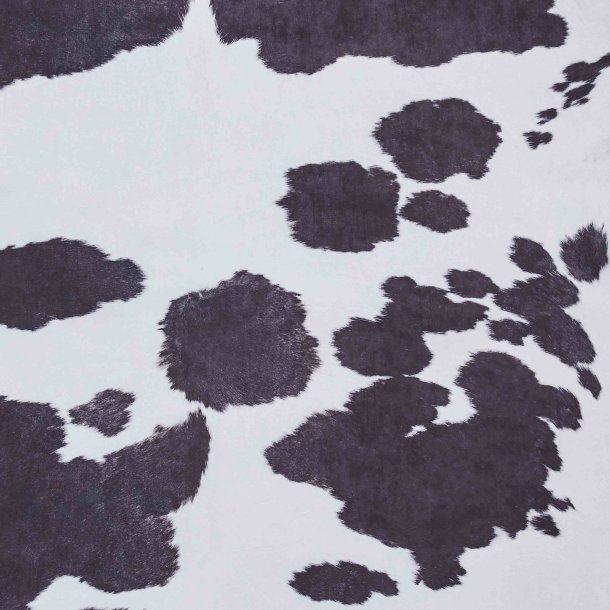 Faux Cow Print Black/White 155 x 195 (6584611209280)