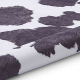 Faux Cow Print Black/White 155 x 195 (6584611209280)