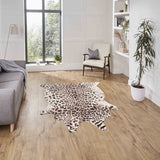 Faux Leopard Print Brown/Beige 130 x 155 (6584616353856)