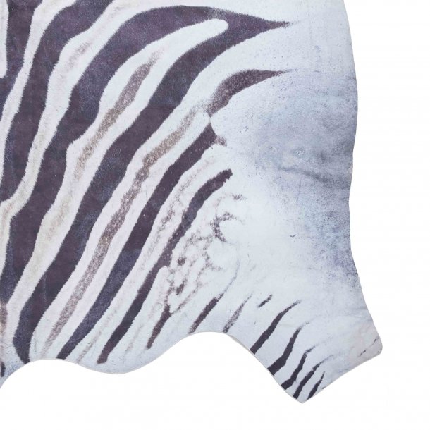 Faux Zebra Print Black/White 130 x 155 (6584619630656)