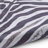 Faux Zebra Print Black/White 130 x 155 (6584619630656)