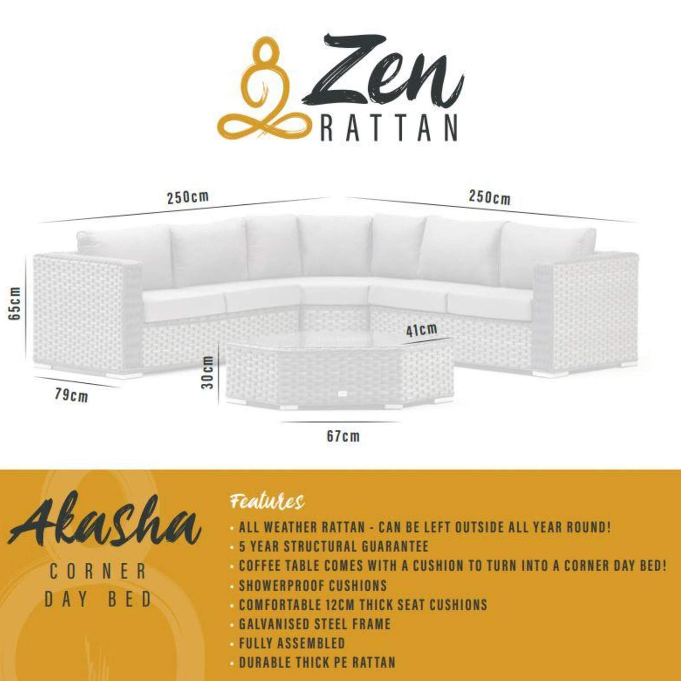 Akasha Corner Day Bed-Garden Furniture Sets,Outdoor (6536627847232)