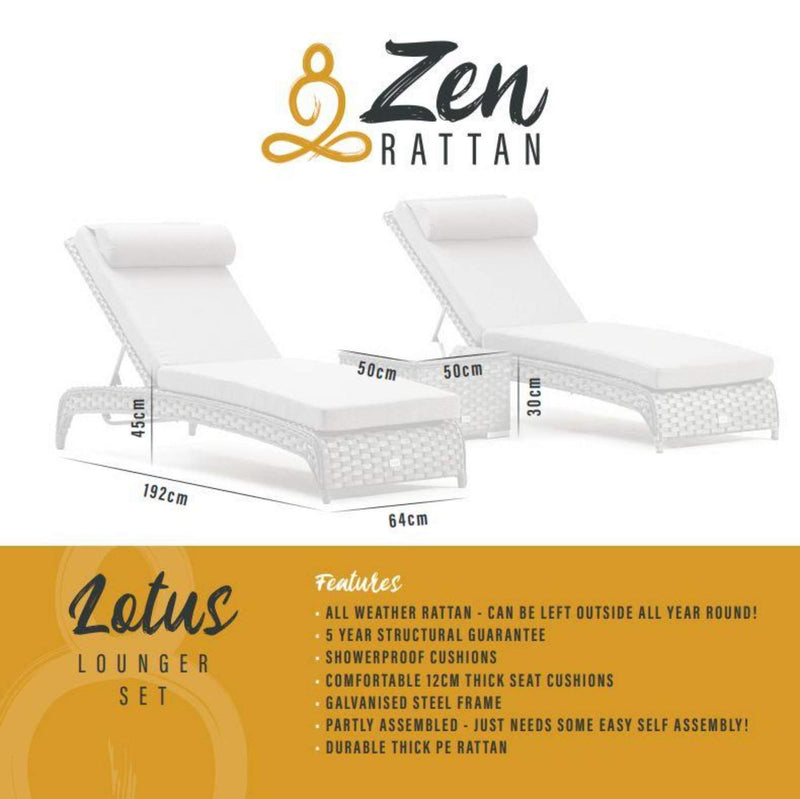 Lotus Lounger Set-Outdoor (6536631910464)