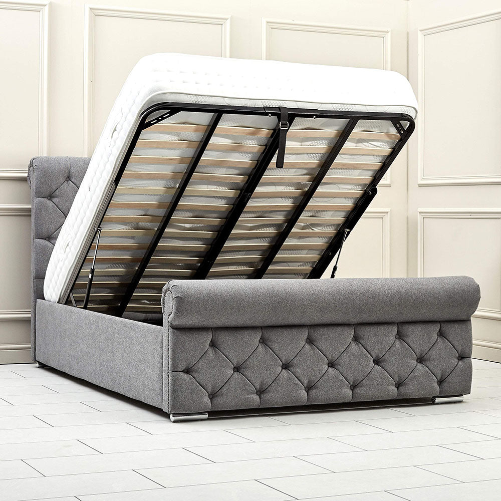 Milano Sleigh Bedframe (4418178777152)