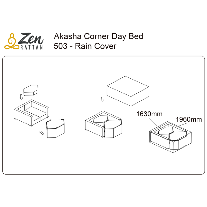 Akasha Corner Day Bed Rain Cover (6542057635904)